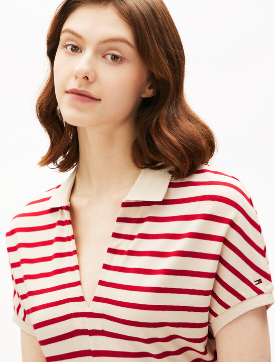 Asia Fit Lyocell Fit & Flare Polo Dress
