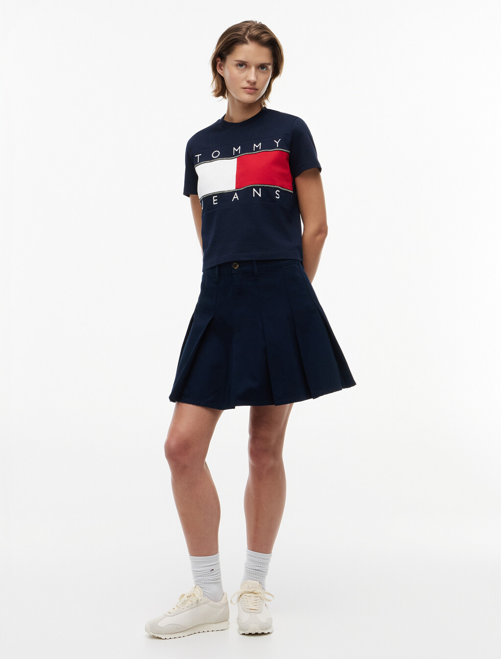Tommy Flag T-Shirt, Dark Night Navy, hi-res
