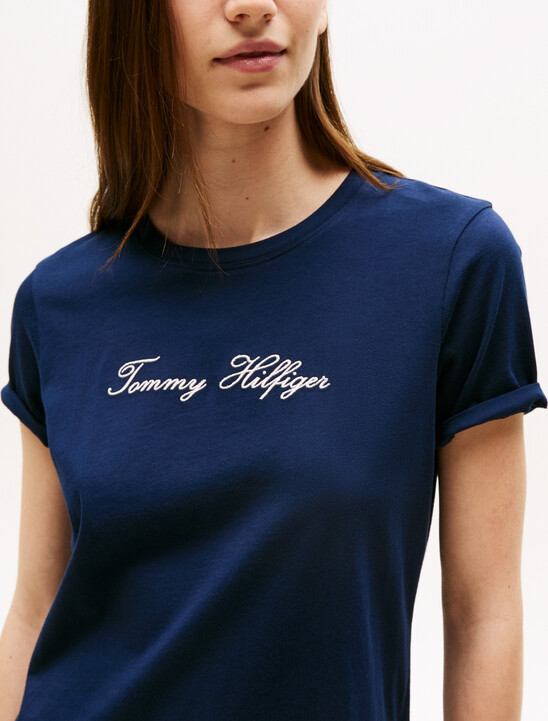 Lurex Script Logo T-Shirt