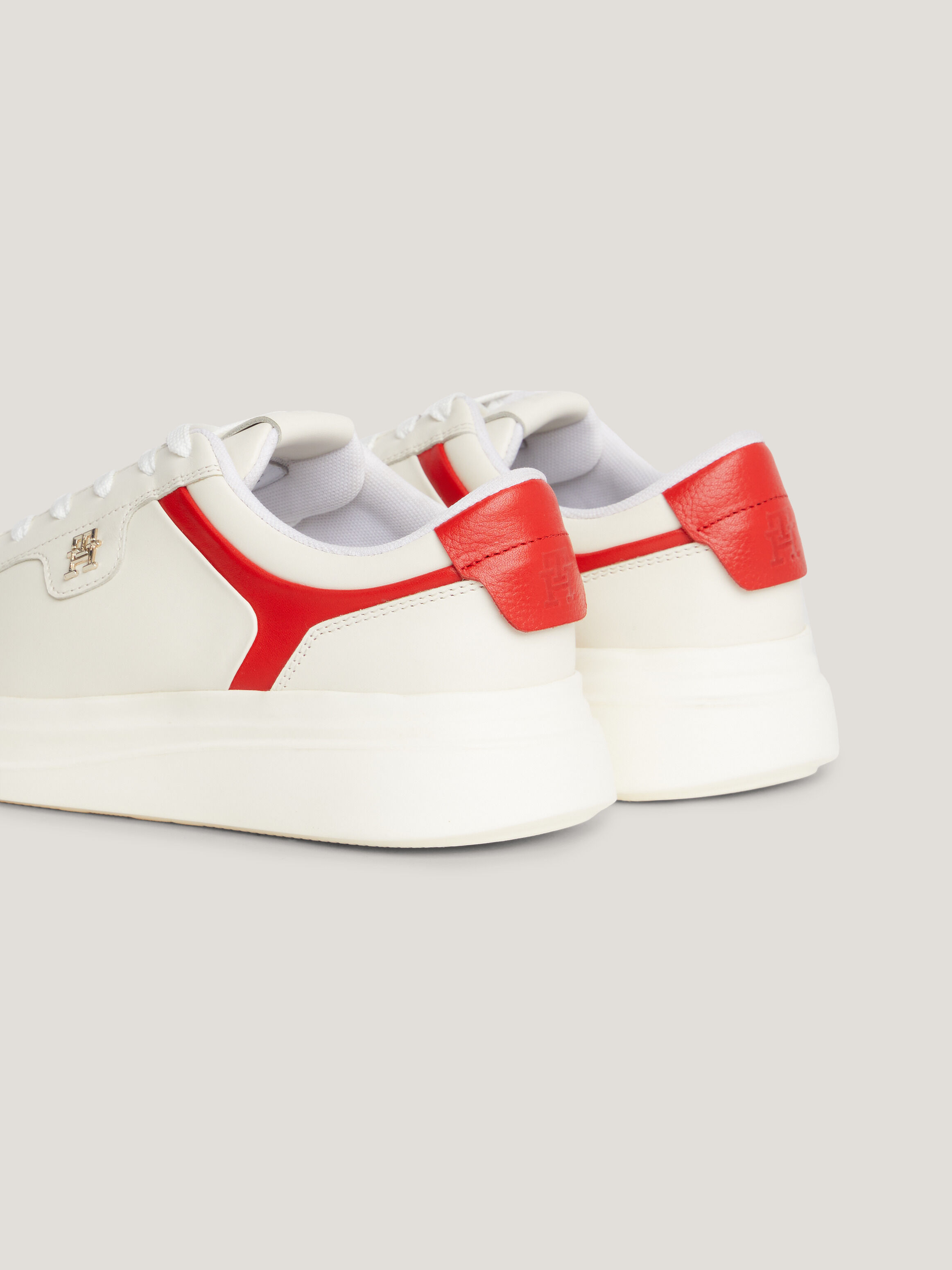 Red tommy hilfiger trainers online