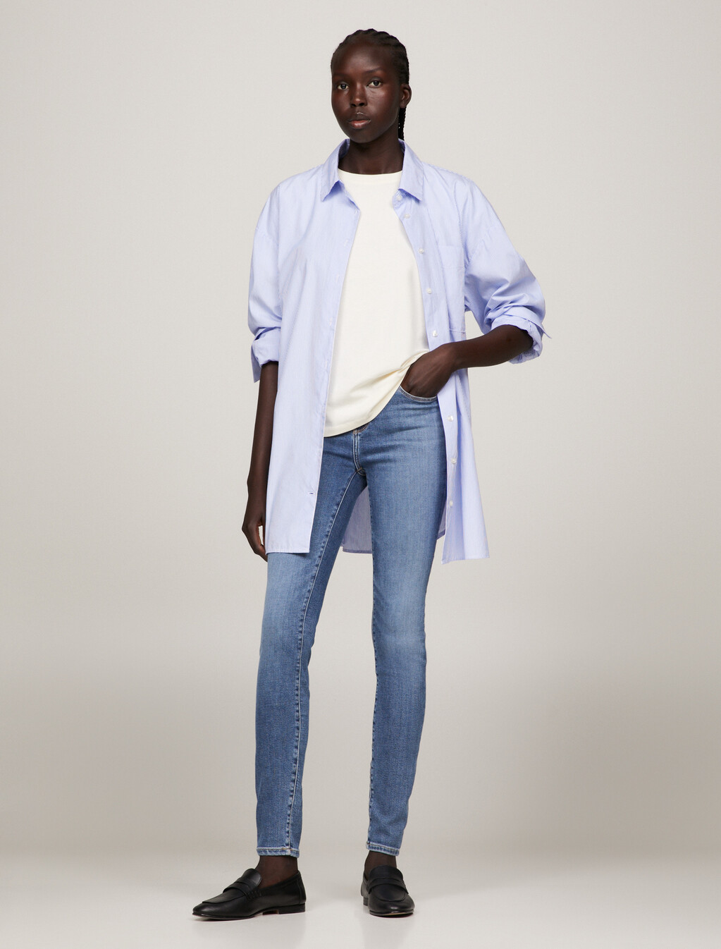 TH Flex Como Melany Mid Rise Skinny Jeans, Mel, hi-res
