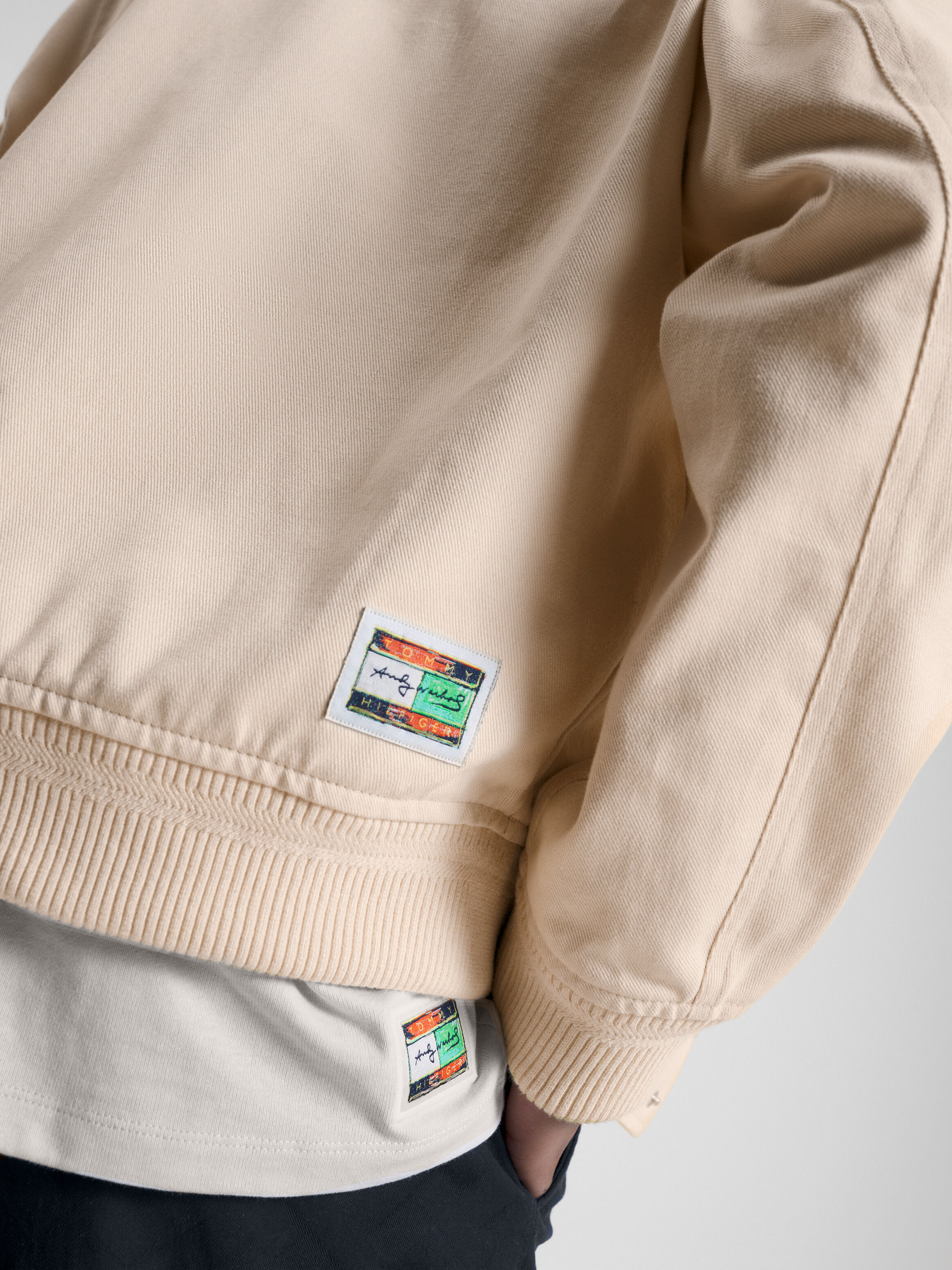 Tommy Hilfiger X Andy Warhol Varsity Bomber Jacket natural