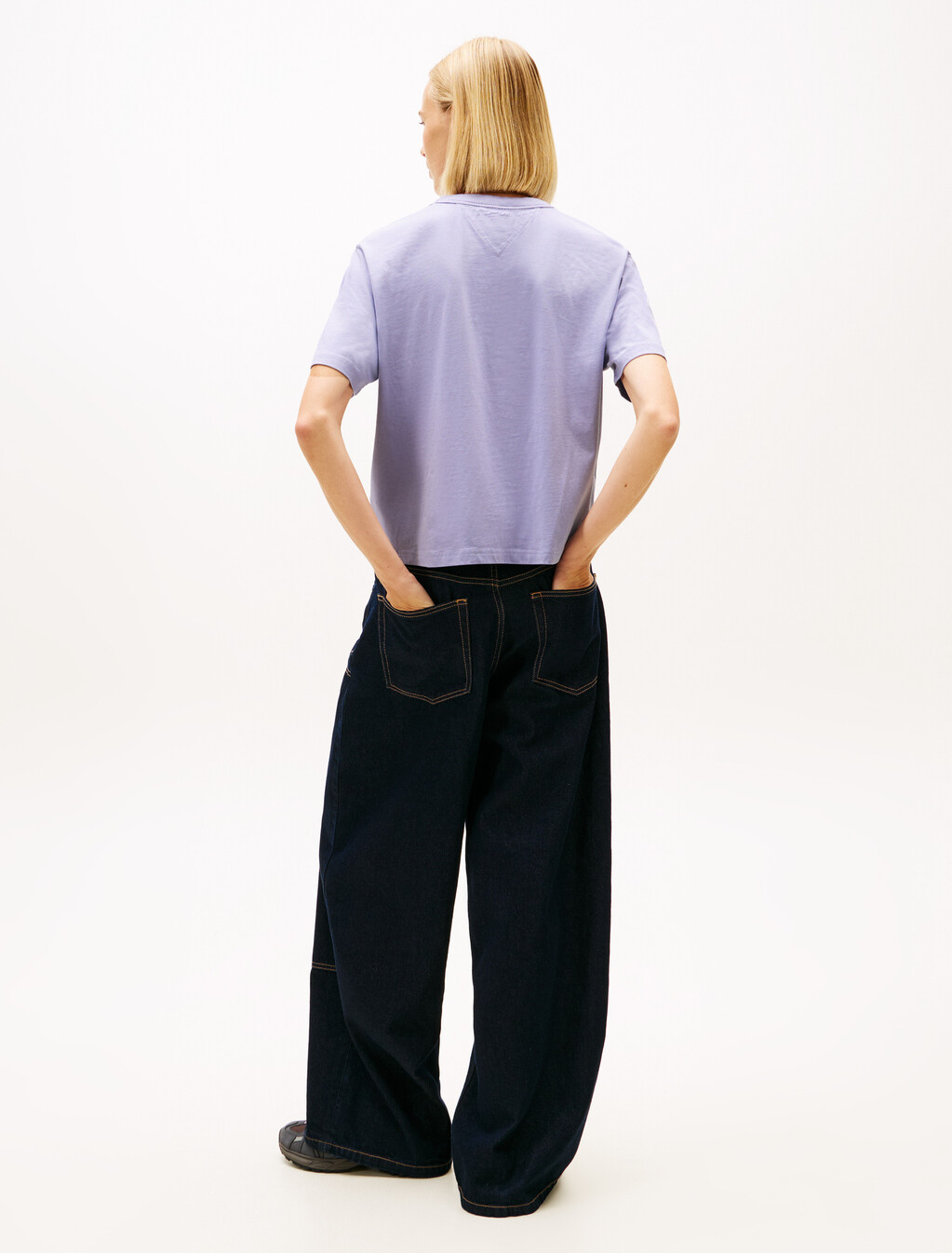 Logo Badge Boxy T-Shirt, Periwinkle Dusk, hi-res