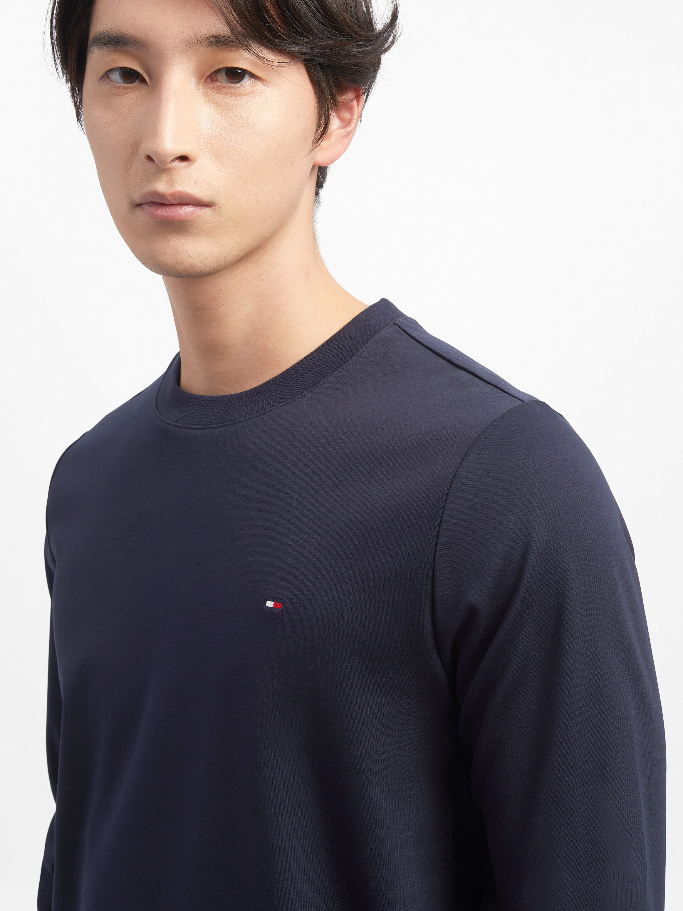 Tommy Hilfiger Luxury Long Sleeve T Shirt in Desert Sky