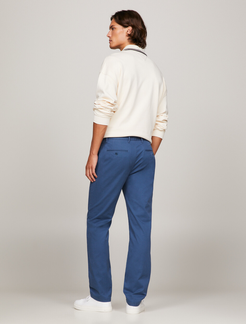 1985 Collection Denton Fitted Chinos, Aegean Sea, hi-res