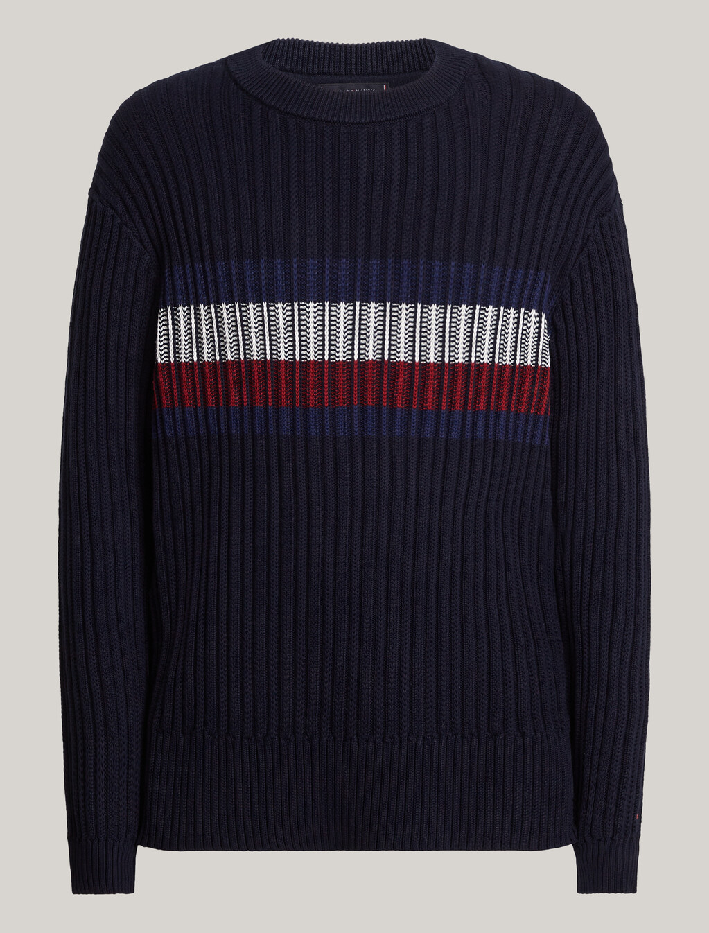 Chunky Rib-Knit Relaxed Jumper, Desert Sky, hi-res