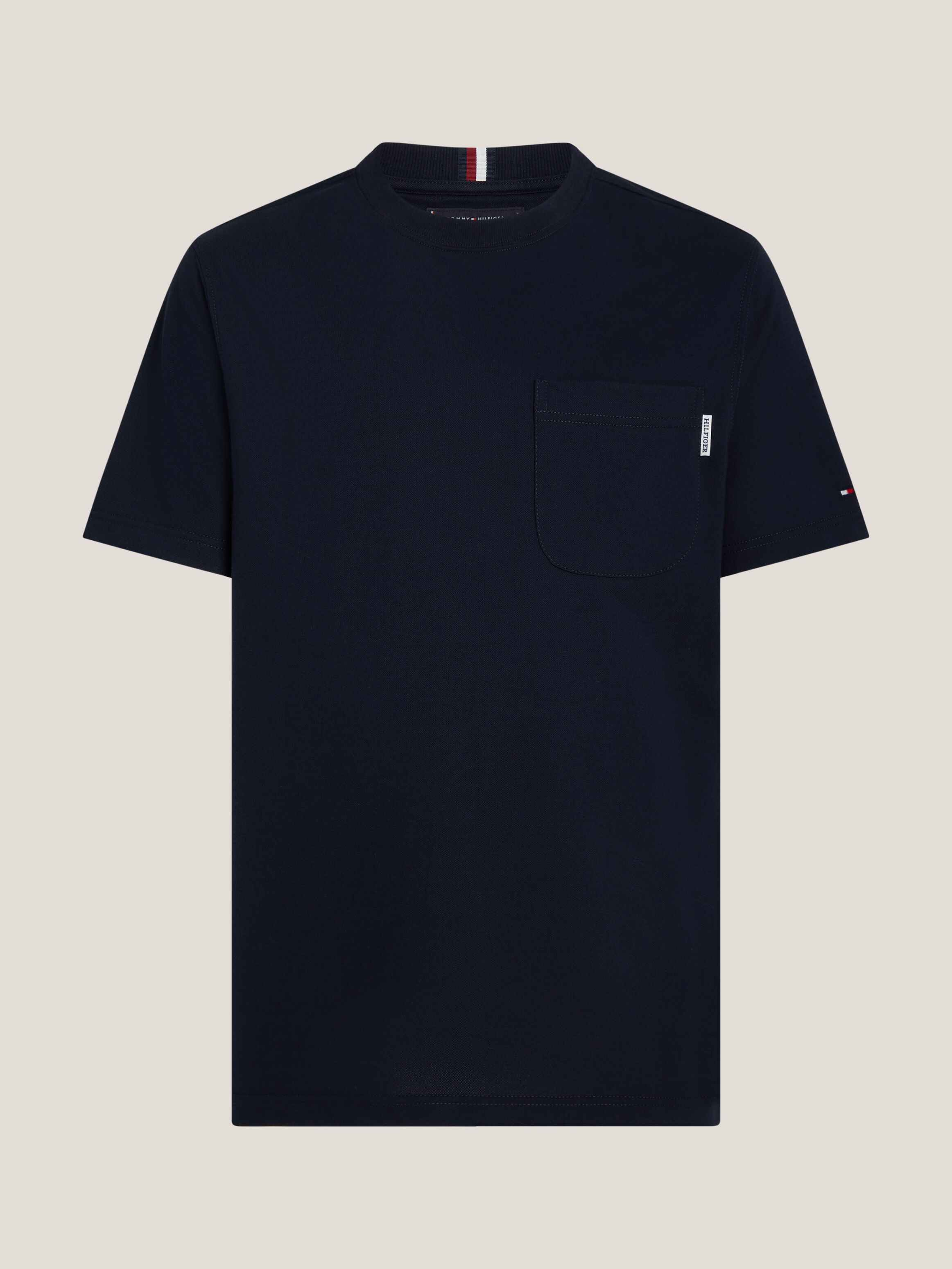 Tommy Hilfiger Stretch Cotton Pocket T Shirt in Desert Sky