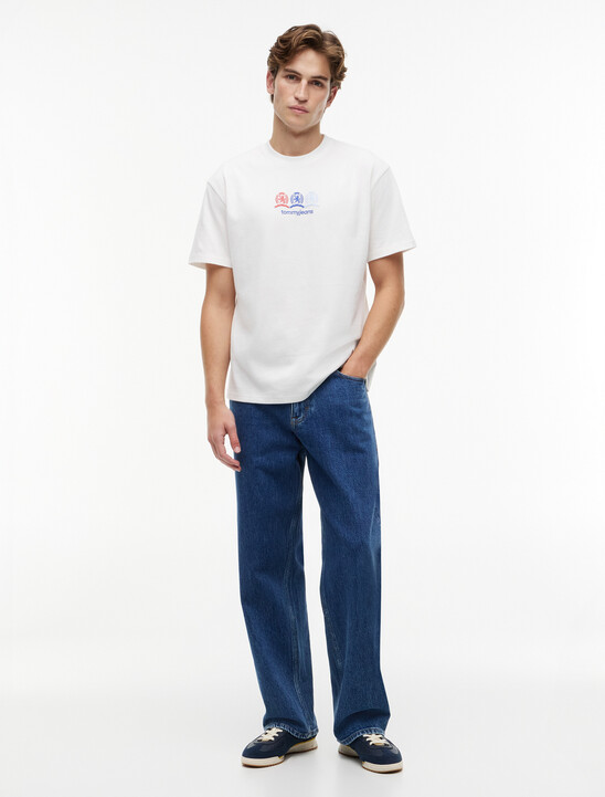 Back Repeat Crest Logo Relaxed T-Shirt