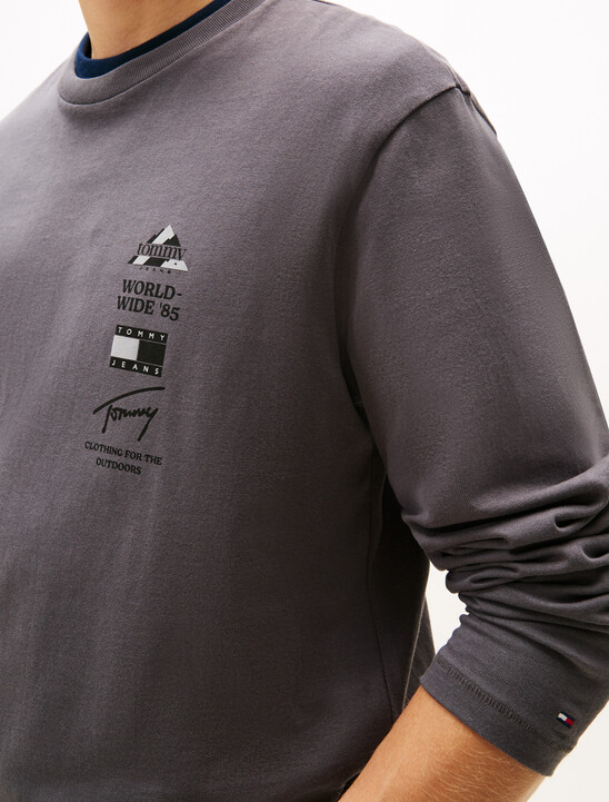 Back Graphic Relaxed Long Sleeve T-Shirt