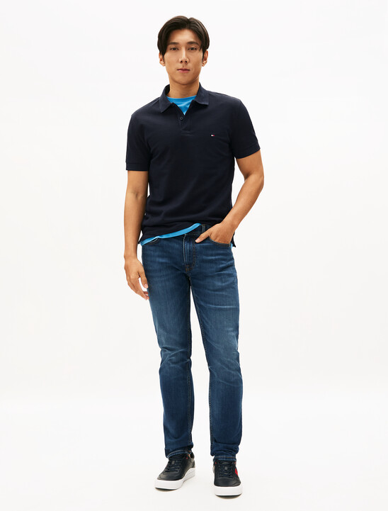 Bubble Knit Regular Polo, Desert Sky Bubble Knit Regular Polo