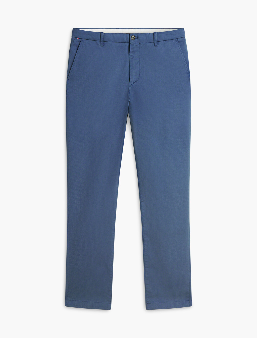 Denton Straight Printed Structure Chinos, Aegean Sea, hi-res