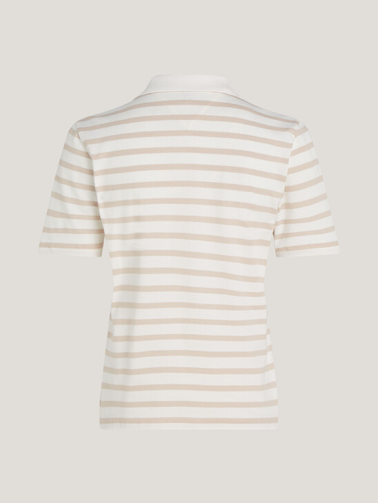 1985 Regular Stripe Cotton Pique Polo