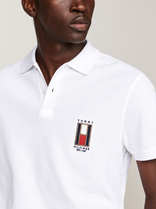 Regular Vertical Flag Polo Shirt