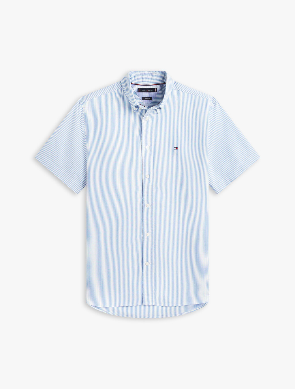 Asia Fit Lightweight Stripe Oxford Shirt, Shirt Blue / Stripes, hi-res