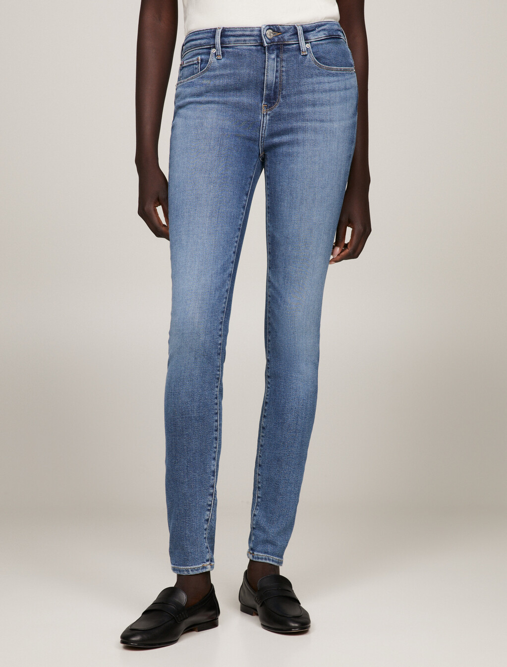 TH Flex Como Melany Mid Rise Skinny Jeans, Mel, hi-res