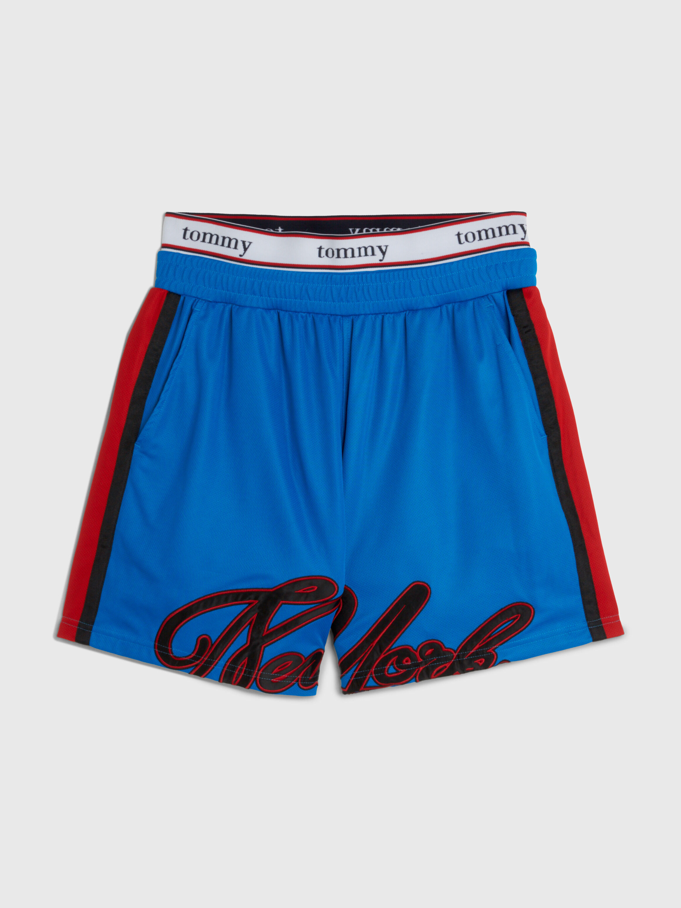Double Waistband Dual Gender Basketball Shorts blue Tommy