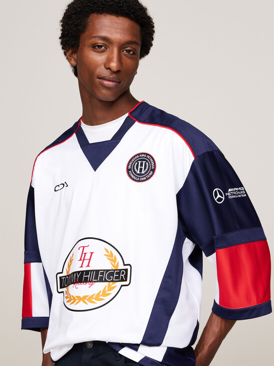 Tommy x Mercedes F1 x CR Back Graphic Hockey Sweatshirt