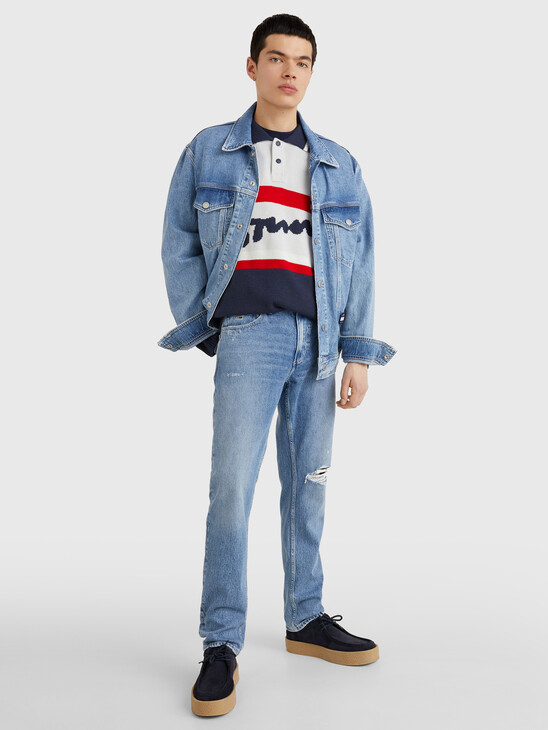 SCANTON DISTRESSED SLIM JEANS