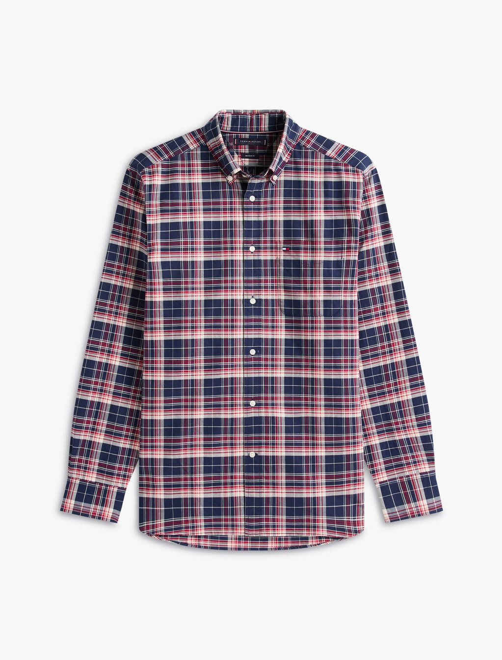 Regular Fit Heritage Plaid Oxford Shirt, Pitch Blue / Check, hi-res