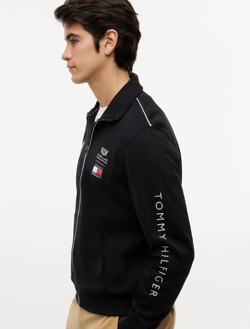 TH x Cadillac Formula 1&reg; Team Back Graphic Track Top, Black, hi-res