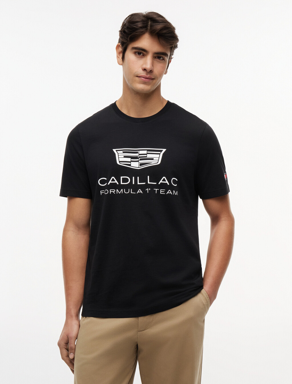 TH x Cadillac Formula 1&reg; Team Logo T-Shirt, Black, hi-res