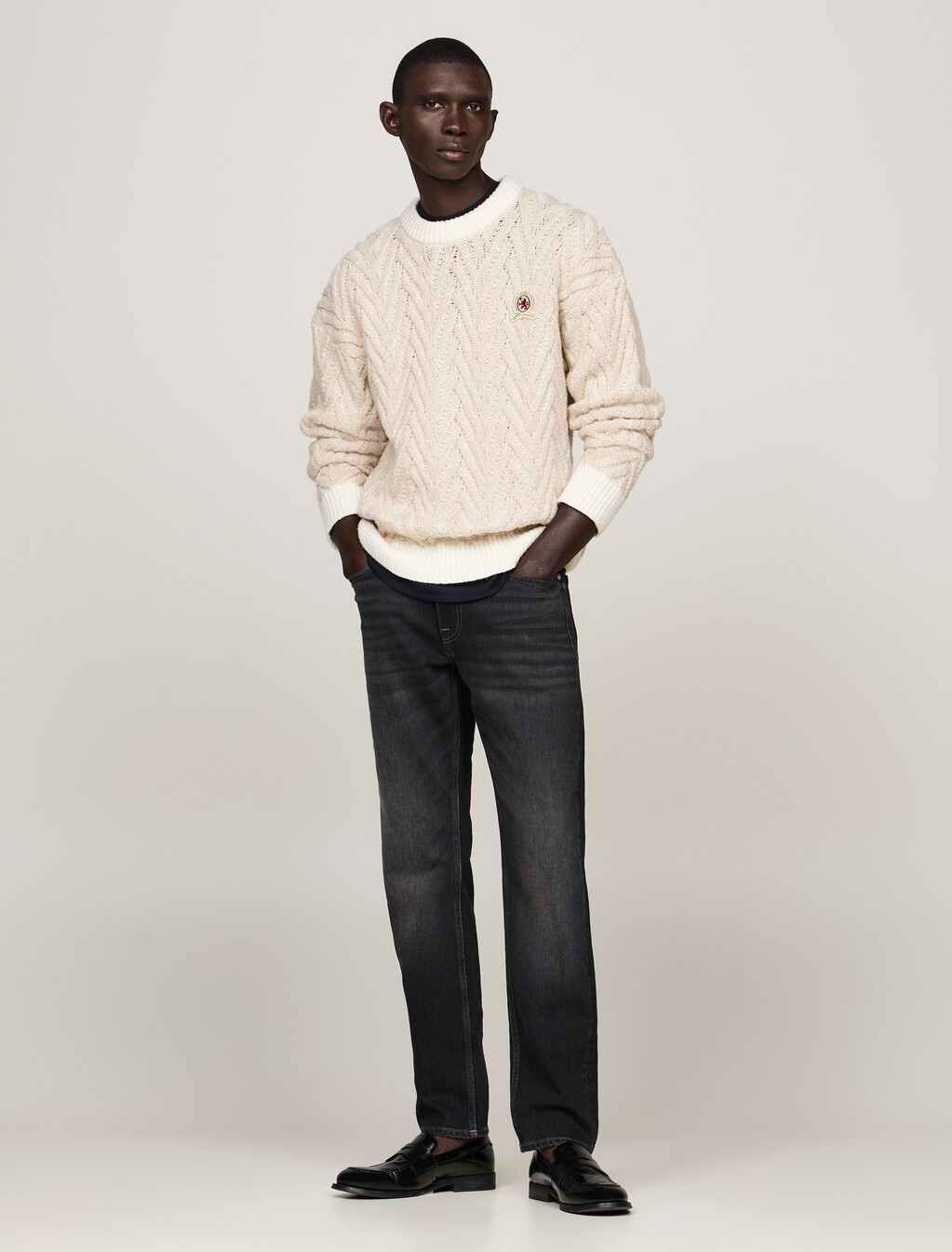 Mercer Faded Regular Straight Jeans, Tundra Black, hi-res