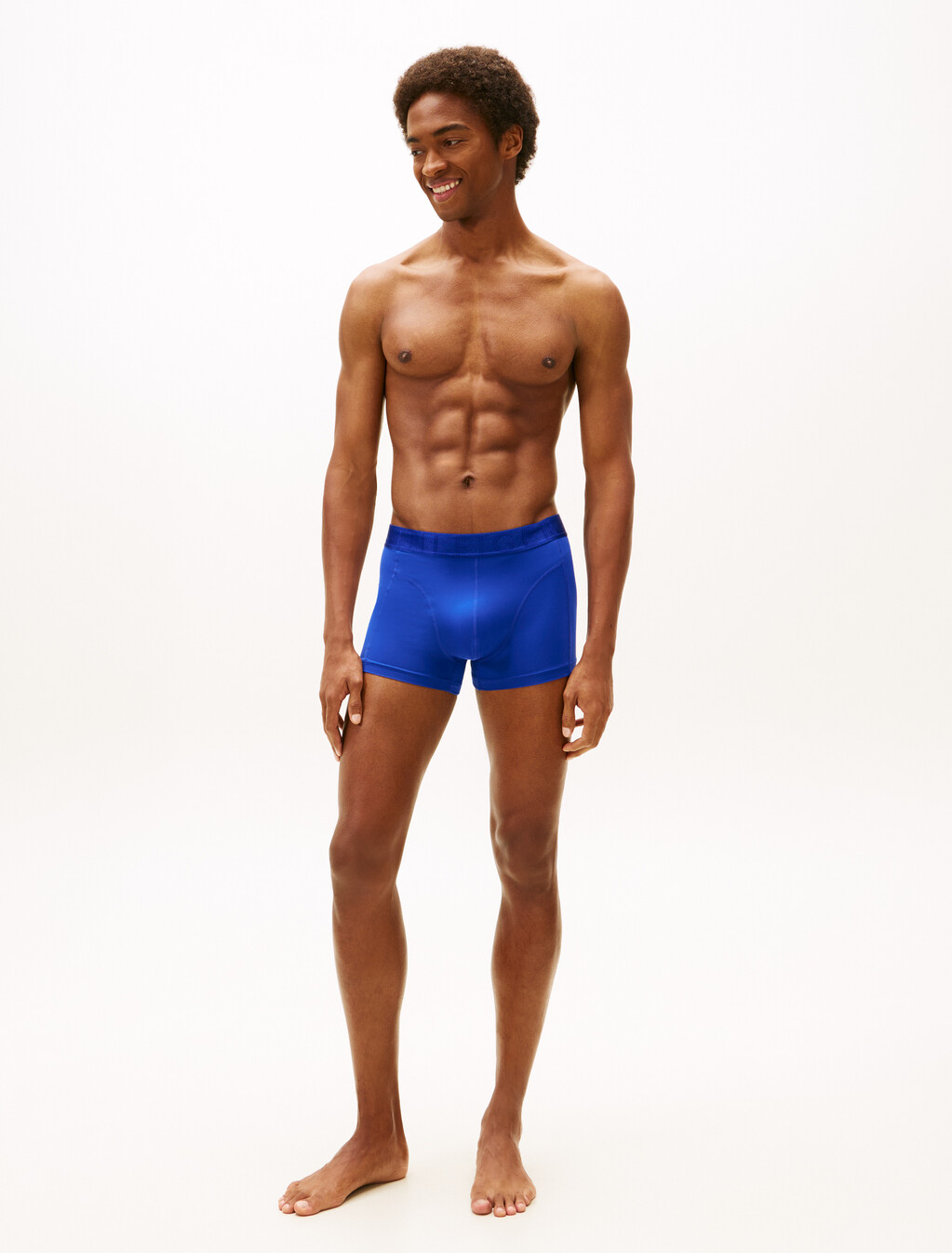 3-Pack Metallic Waistband Trunks, Blk/Wge Blu/Antq Silver, hi-res