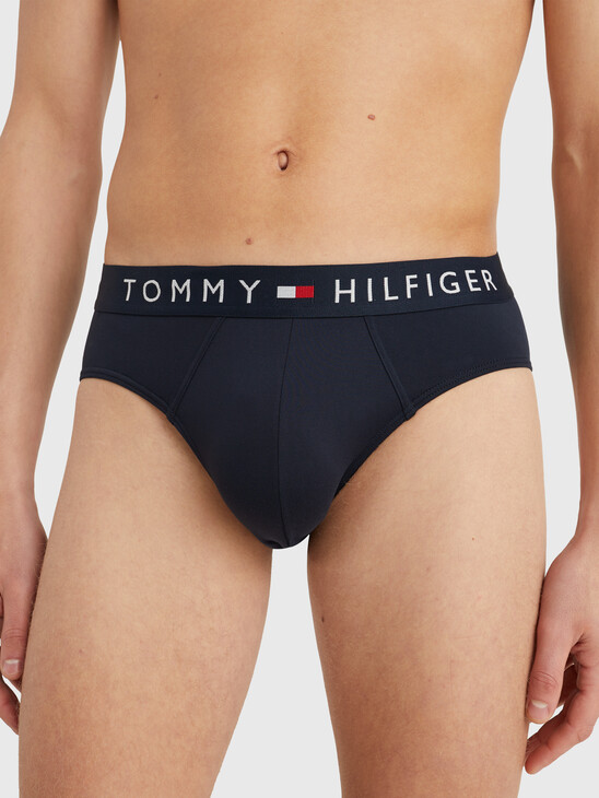STRETCH MICROFIBRE LOGO WAISTBAND BRIEFS