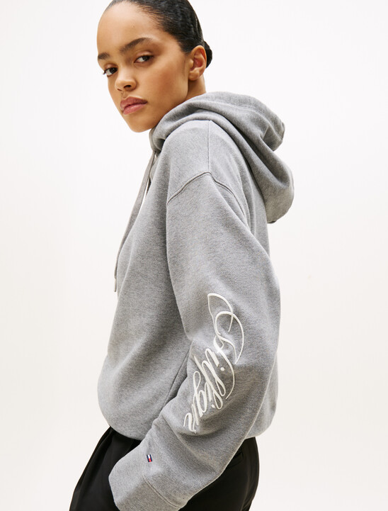 Logo Embroidery Drawstring Hoody