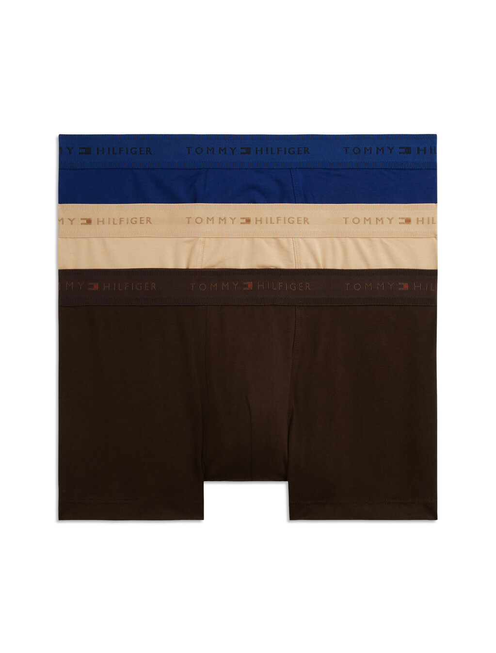 3-Pack Signature Tonal Logo Waistband Trunks, Rich Navy/Desert/Dark Coffee, hi-res