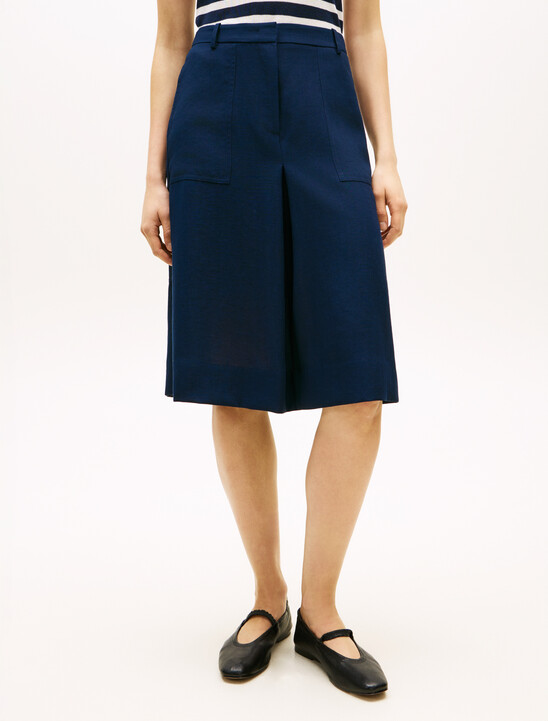 Tailored Utility A-Line Skirt