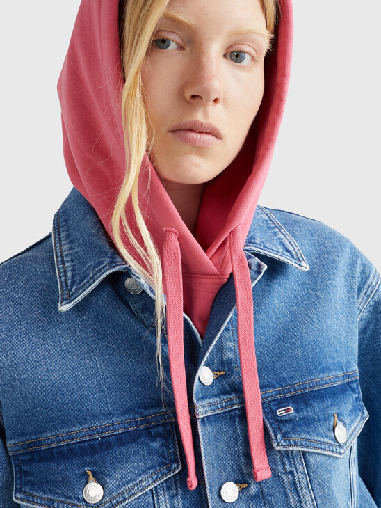 OVERSIZED OMBRÉ DENIM TRUCKER JACKET