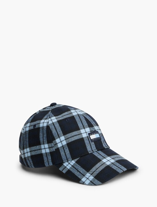 Tonal Flag Logo Check Baseball Cap