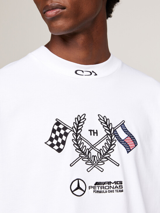 Tommy x Mercedes F1 x CR Logo Long Sleeve T-Shirt