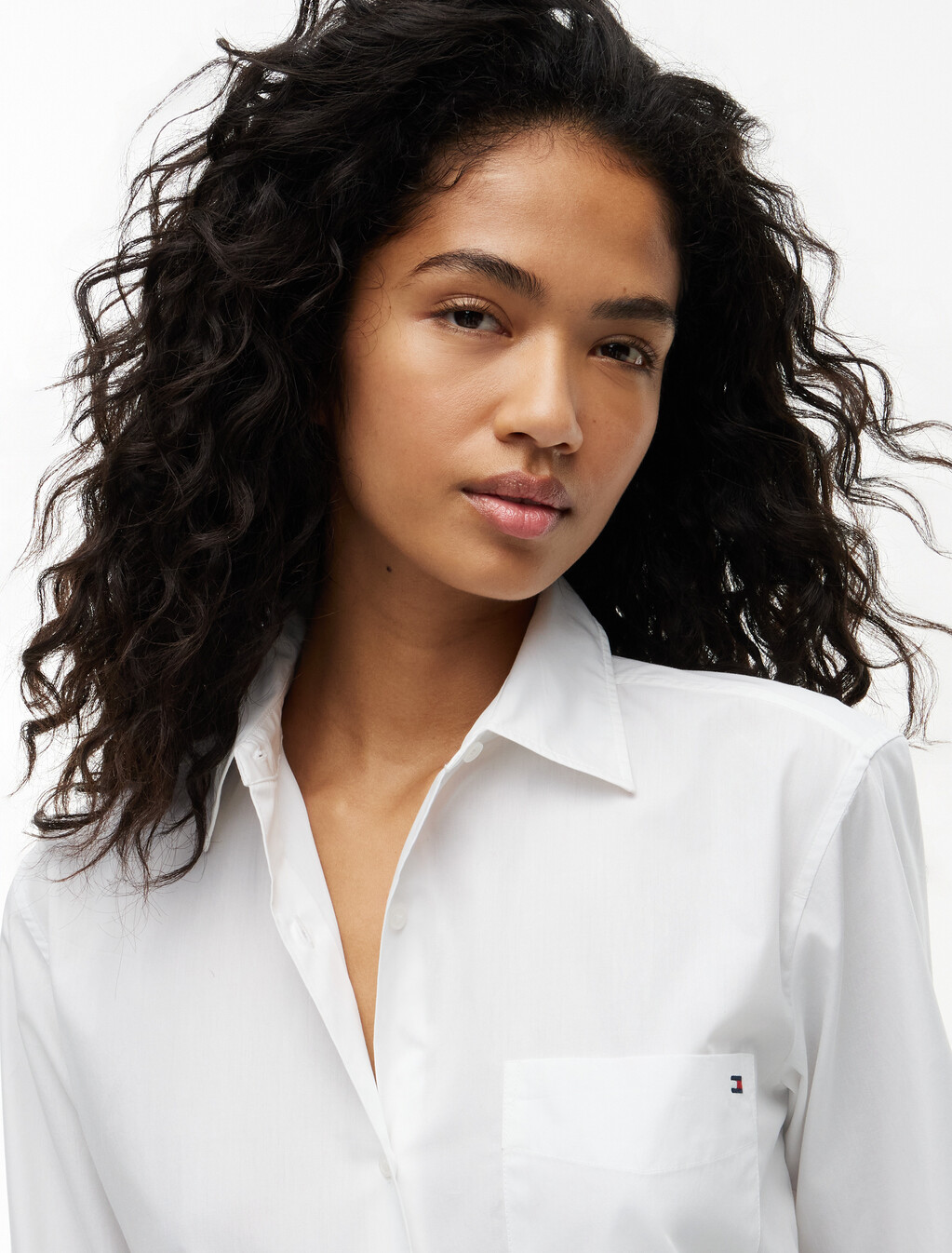 Asia Fit Essential Poplin Easy Fit Shirt, Th Optic White, hi-res