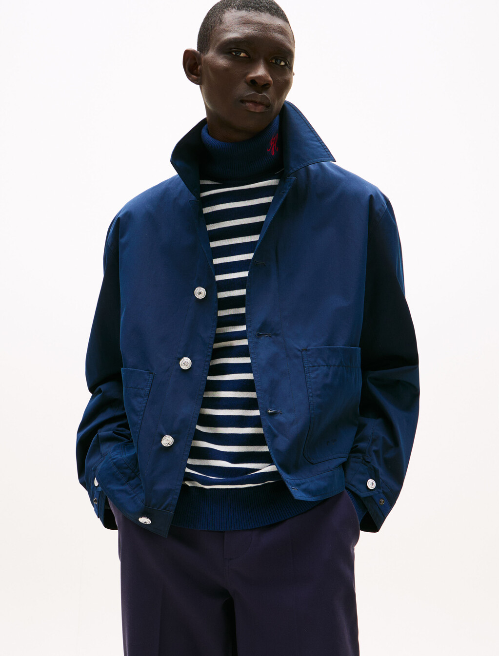 The Runway Collection Oversized Utility Jacket, Carbon Navy, hi-res