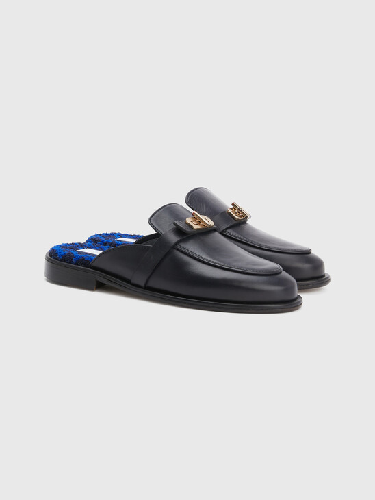 TOMMY HILFIGER COLLECTION LEATHER MULES