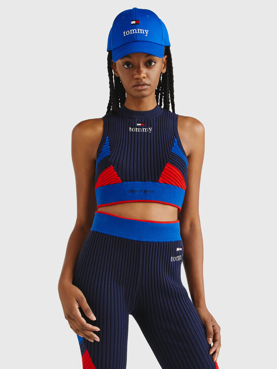 KNITTED RACERBACK CROP TOP