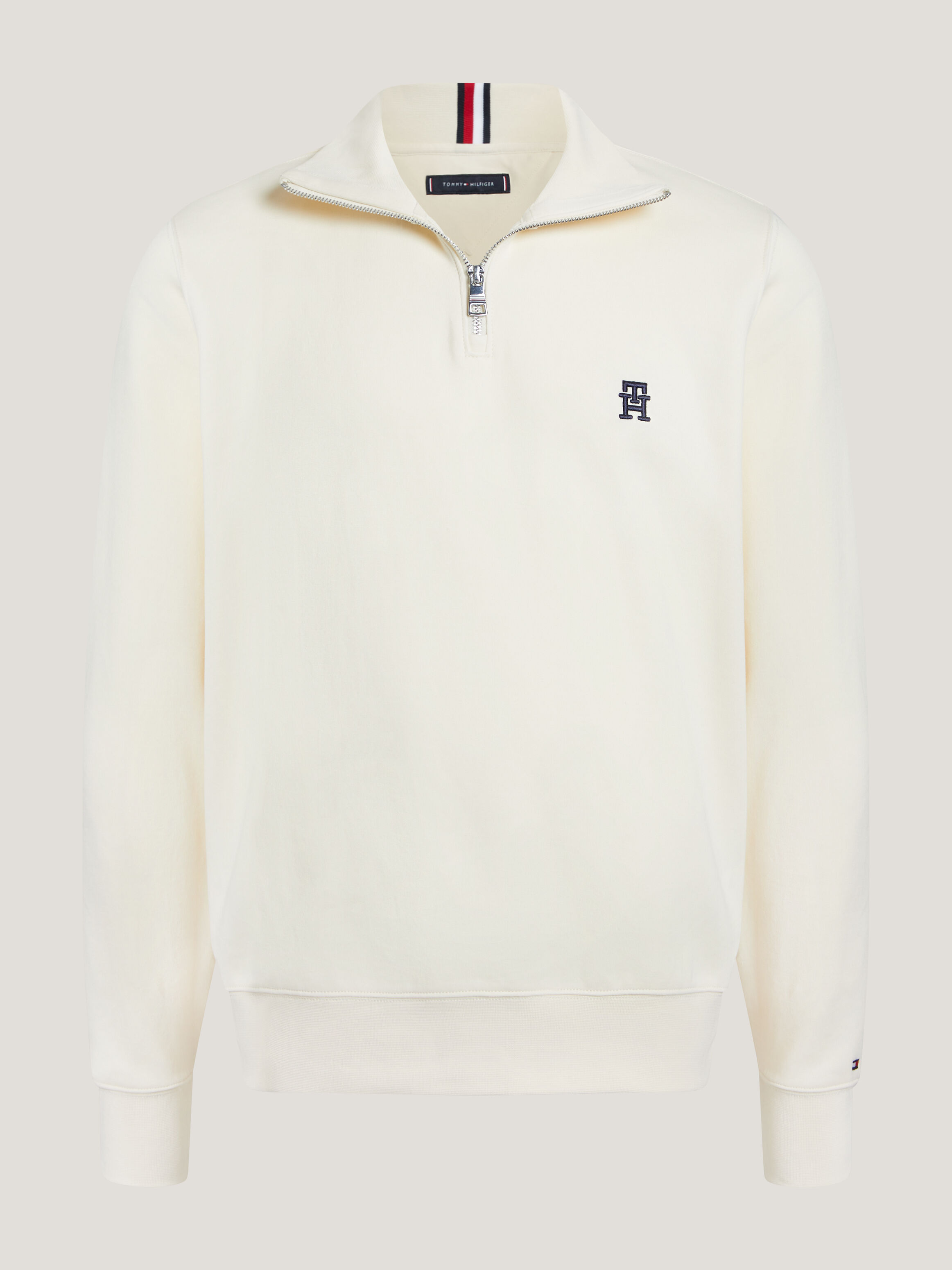 TH Monogram Funnel Neck Sweatshirt