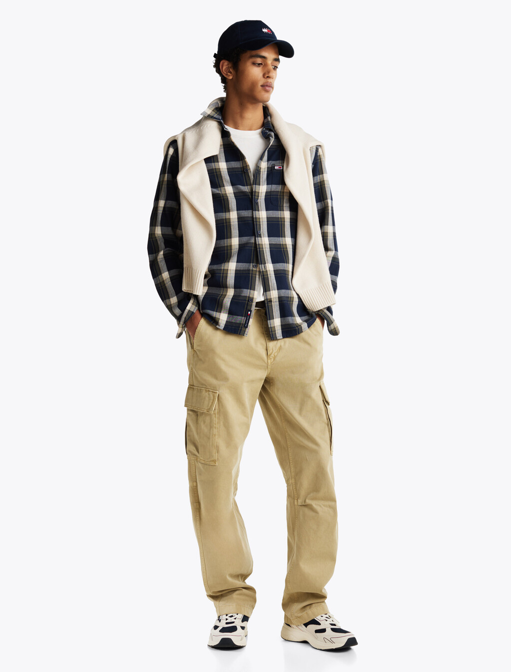 Check Flannel Shirt, Dark Night Navy Check, hi-res