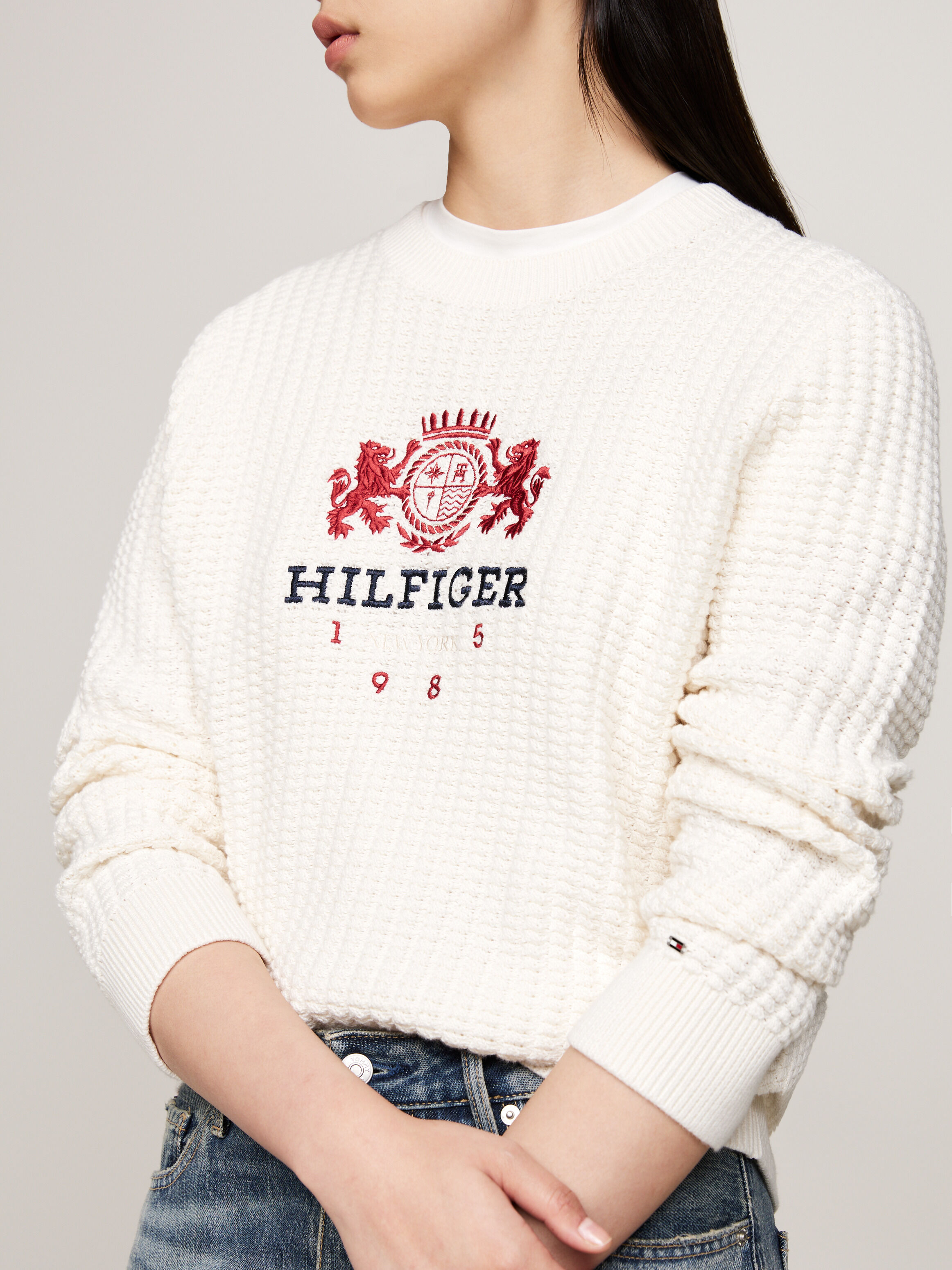 Tommy jeans sweater wit sale