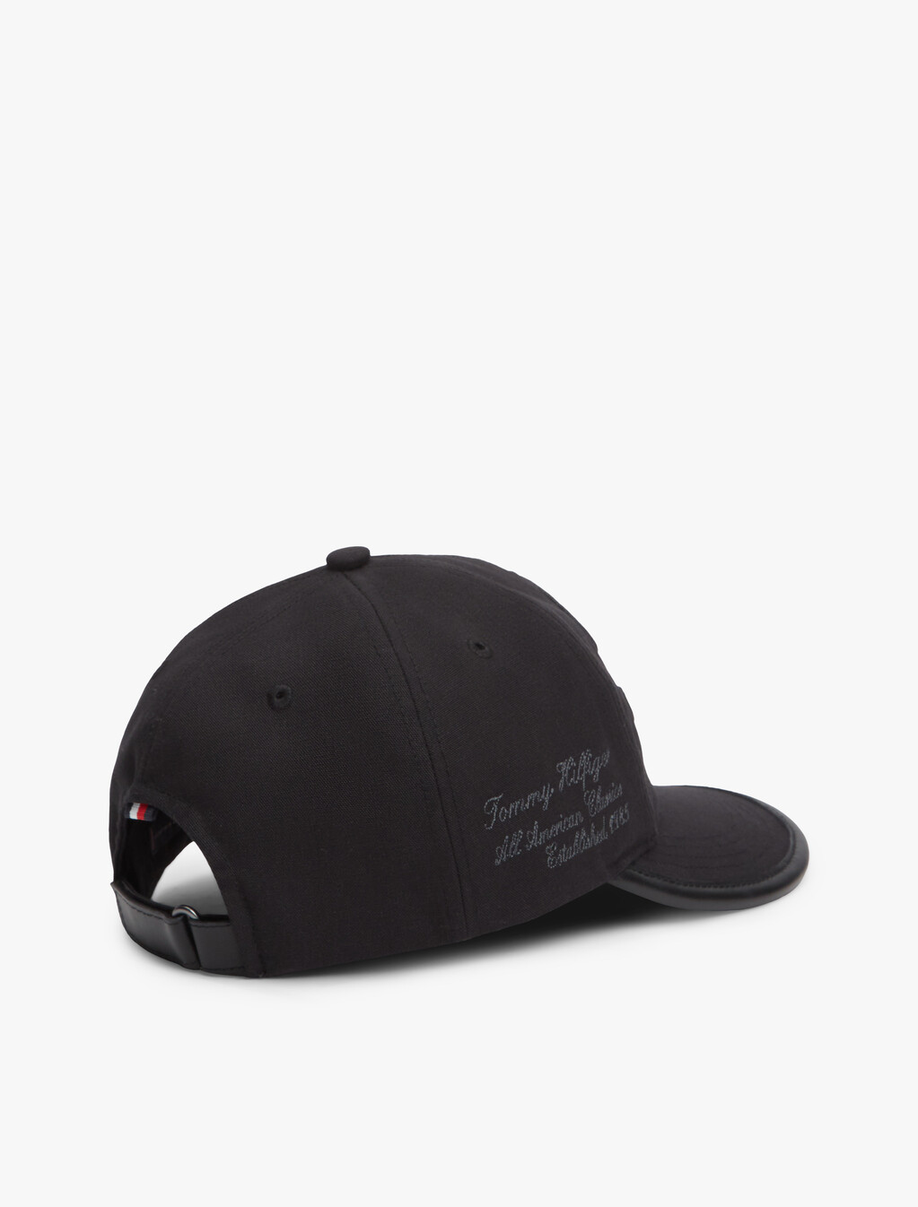 Logo Embroidery Five-Panel Baseball Cap, Black, hi-res