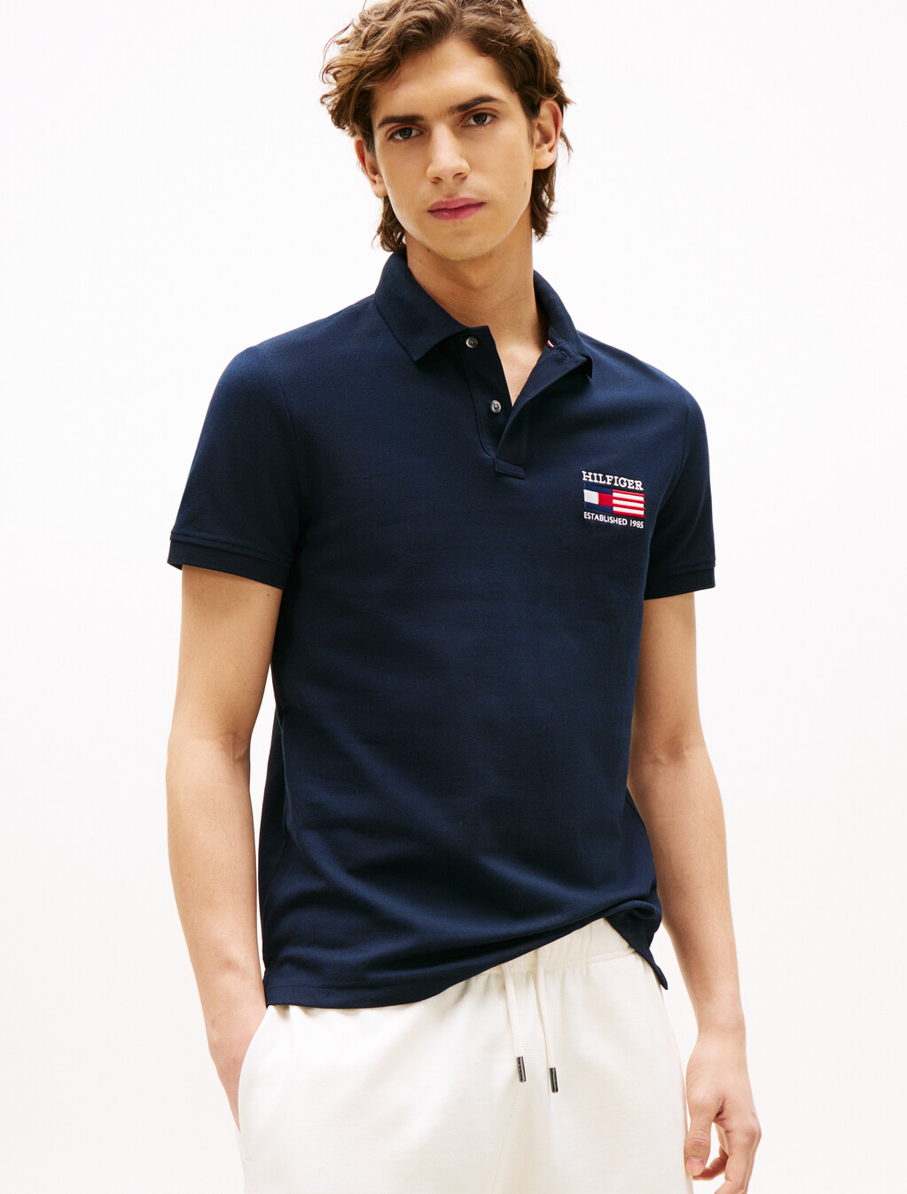 Hilfiger Flag Polo, Desert Sky, hi-res