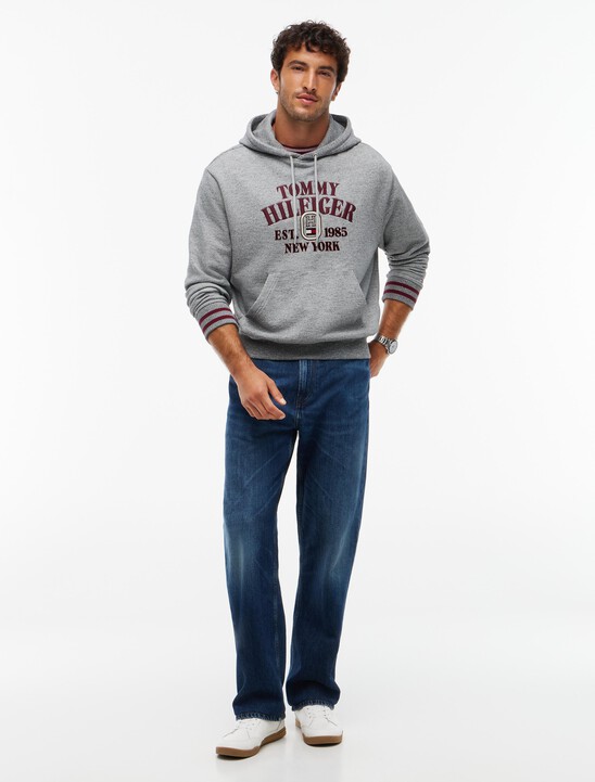 Varsity Logo Embroidery Relaxed Hoody