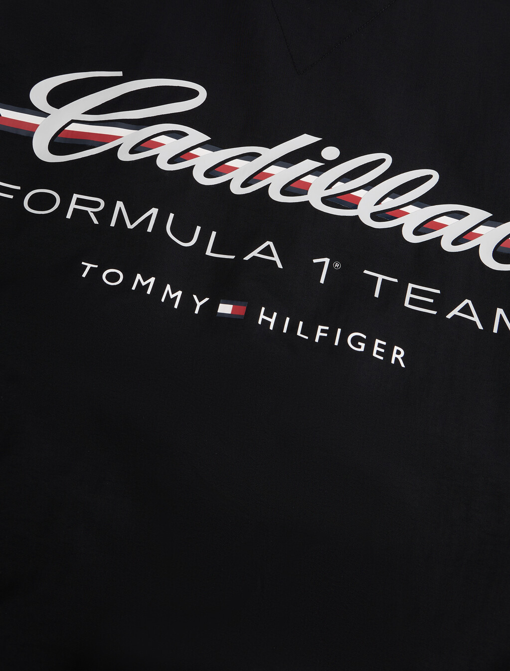 TH x Cadillac Formula 1&reg; Team Back Logo Varsity Jacket, Black / White, hi-res