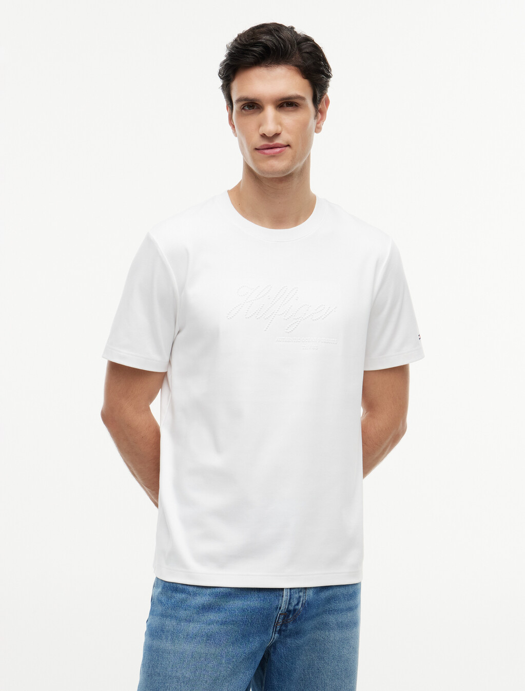 Interlock T-Shirt, White, hi-res