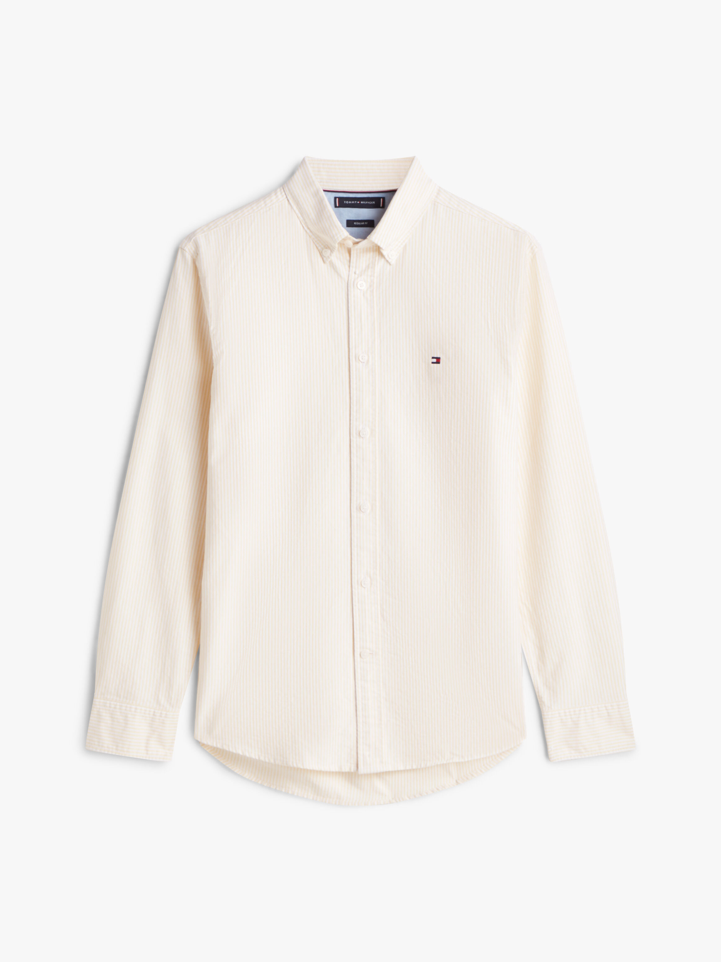 Asia Fit Heritage Stripe Oxford Shirt | yellow | Tommy Hilfiger