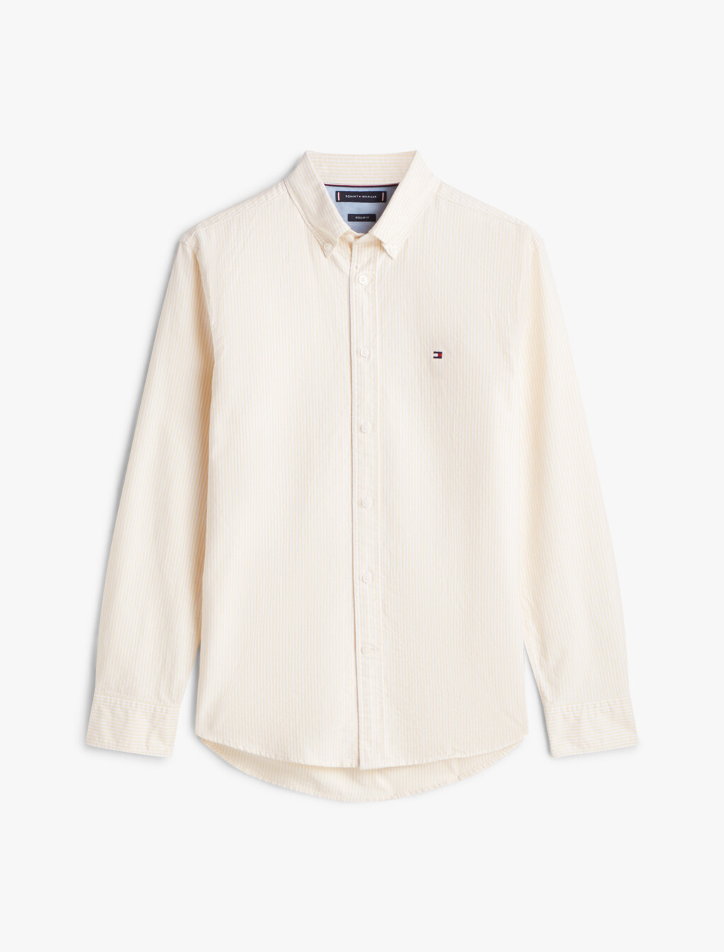 Asia Fit Heritage Stripe Oxford Shirt, Morningside Yellow / Optic White, hi-res