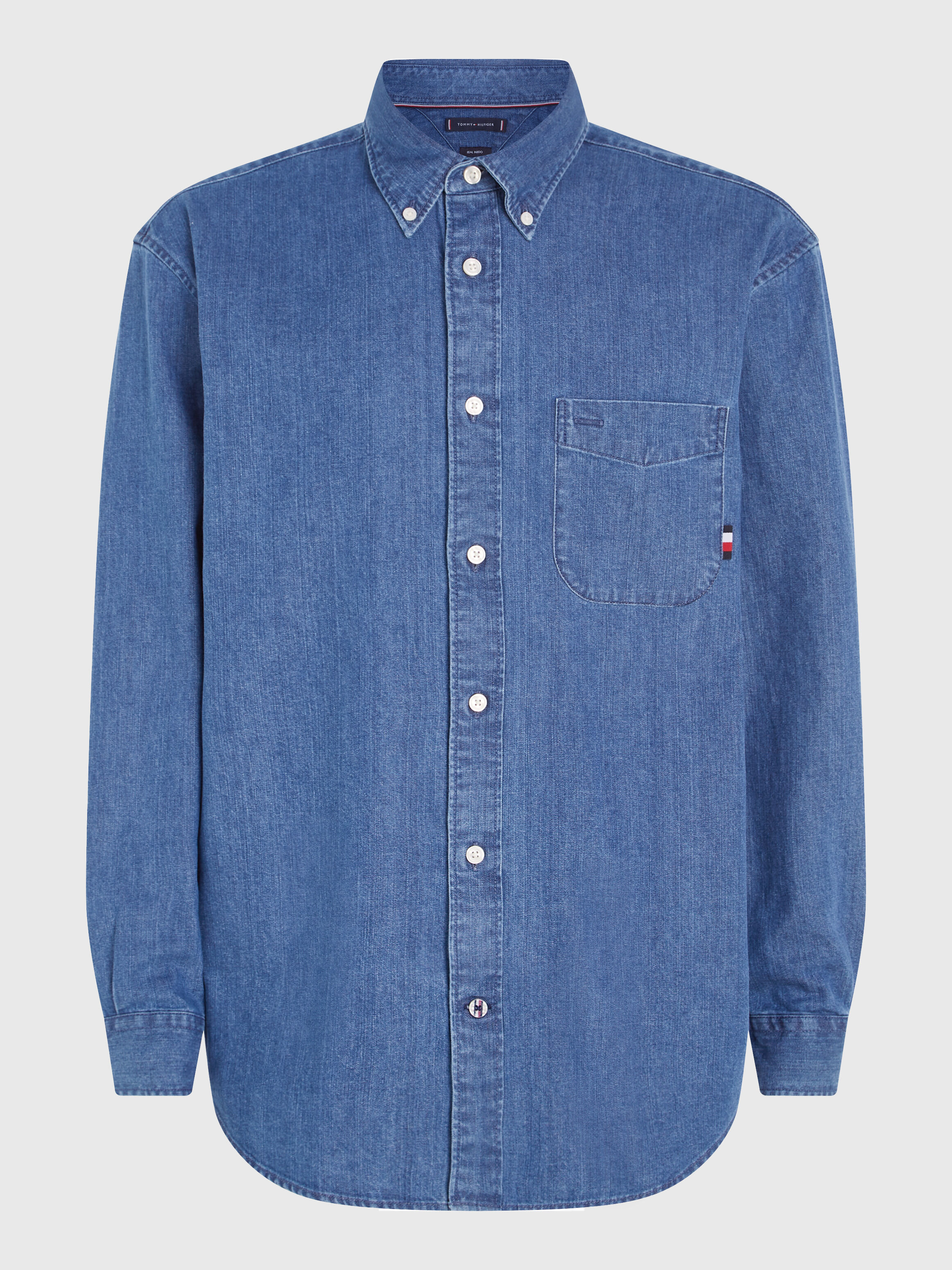 Tommy hilfiger hot sale denim button up