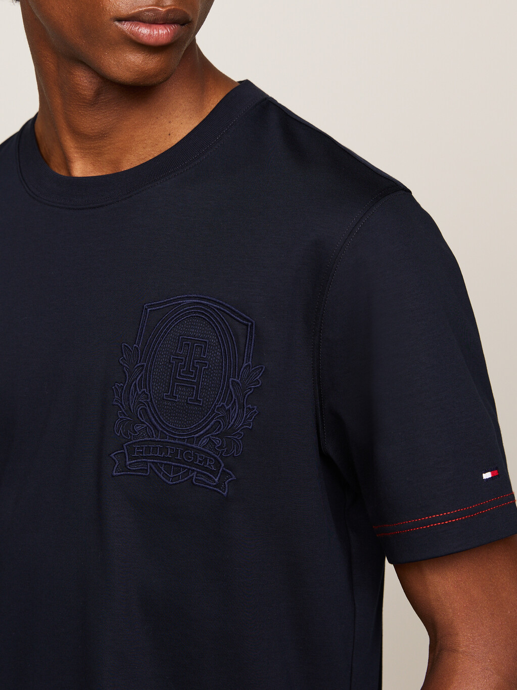 Tonal Logo Embroidery T-Shirt, Desert Sky, hi-res